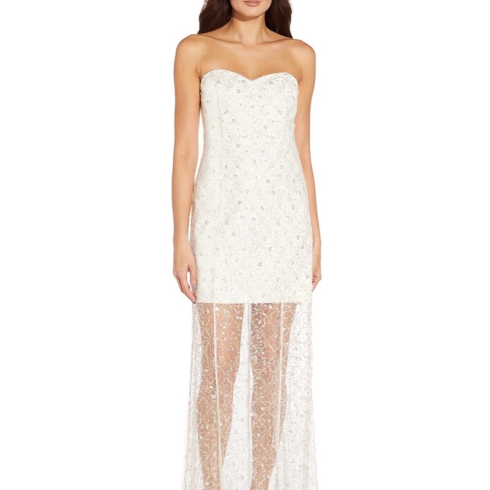 AIDAN BY AIDAN MATTOX
Strapless Embroidered Gown Size 8 BRAND NEW